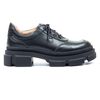 Туфли черные кожаные на шнуровке 0013-1