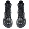 Ботинки черные кожаные на байке 5254-1, 36, 23.5 см