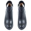 Ботинки черные из натуральной кожи на каблуке 8 см на меху 6333-1, 41, 27 см