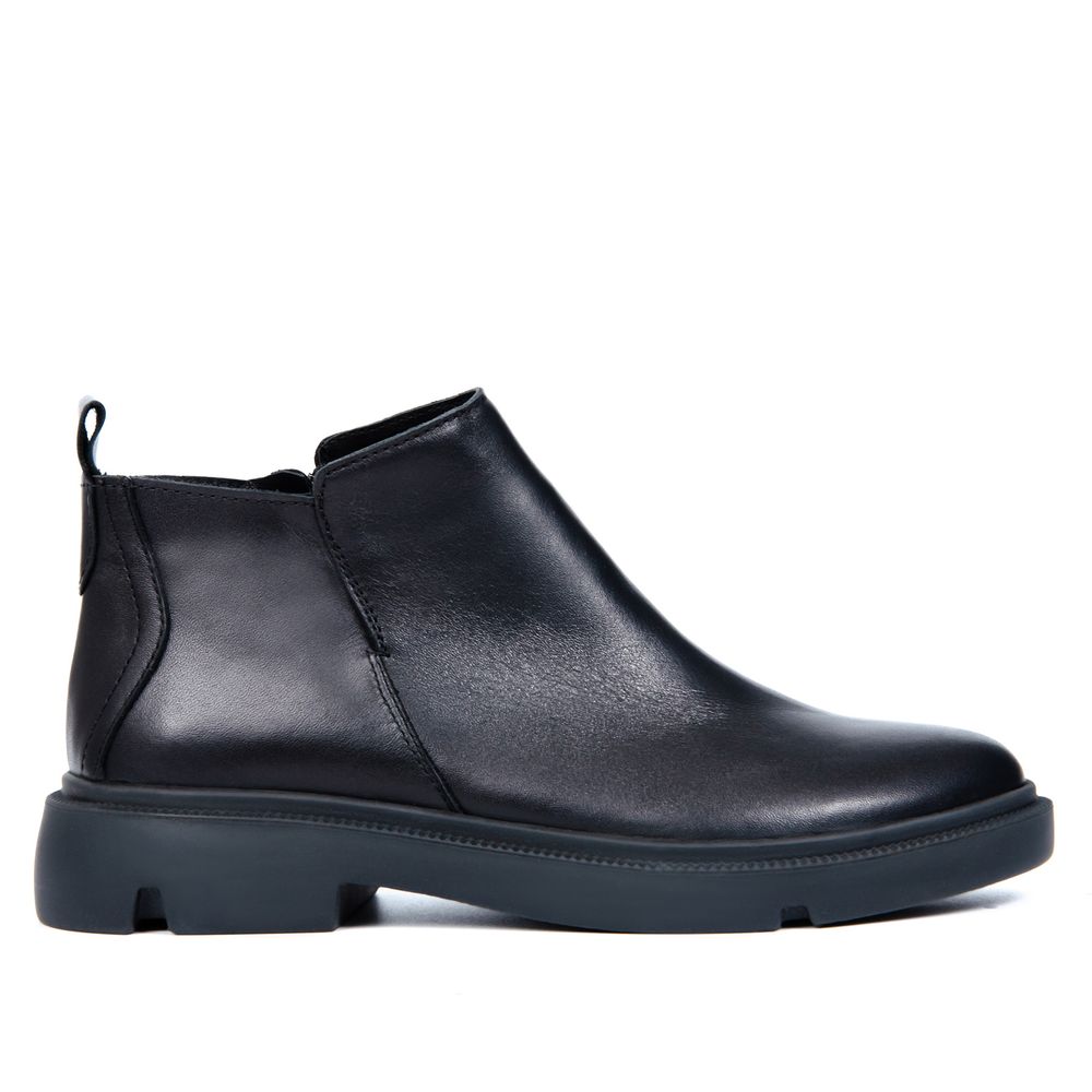 Ботинки черные кожаные на байке 5190-1, 36, 23.5 см