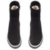 Ботинки черные из натурального нубука на каблуке 6 см на меху 6384-1-N, 38, 25 см