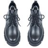 Ботинки черные из натуральной кожи на меху 6374-1, 38, 24.5 см