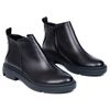 Ботинки черные кожаные на байке 5190-1, Черный, 38, 24.5 см
