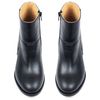 Ботильоны черные кожаные на каблуке 6 см на кожаной подкладке 4170-1, 36, 24 см