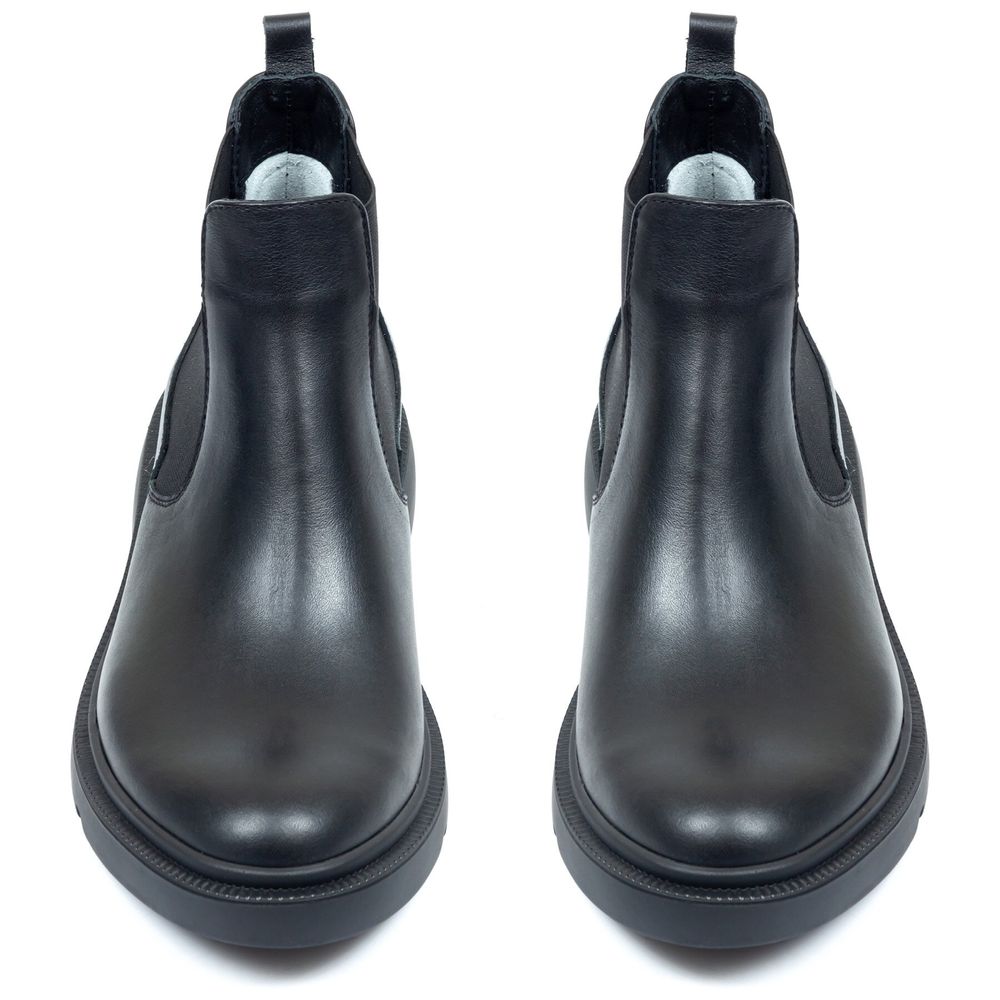 Ботинки черные с натуральной кожи на байке Chelsea 5181-1, 40, 26.5 см