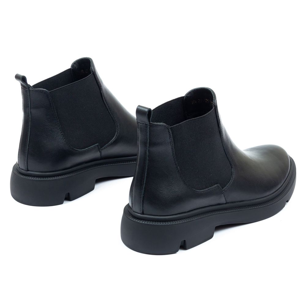 Ботинки черные с натуральной кожи на байке Chelsea 5181-1, 40, 26.5 см